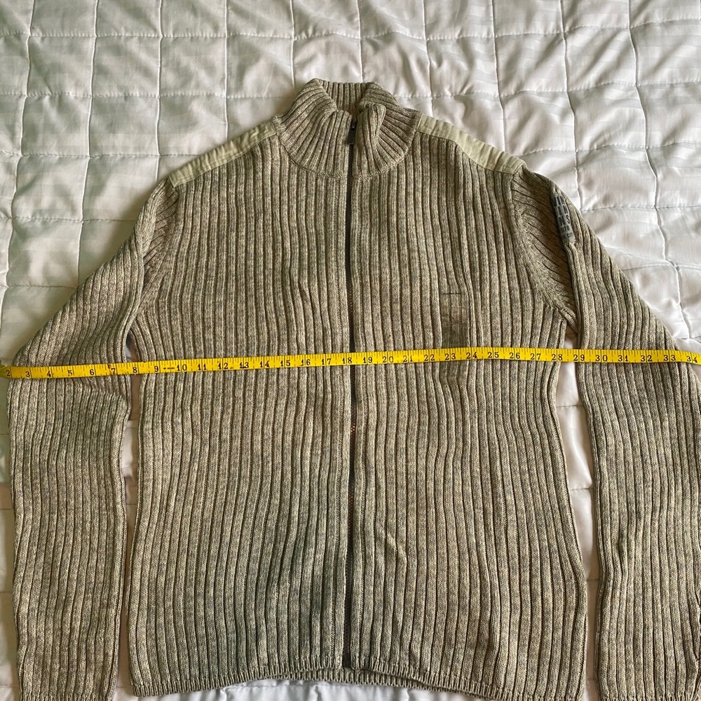Calvin Klein Jeans Gray Full Zip Sweater Size L
